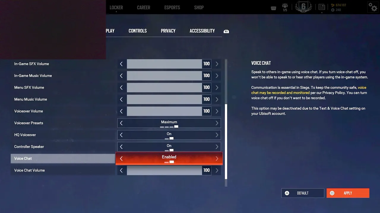 R6 One goal get out of gold rank PS5
