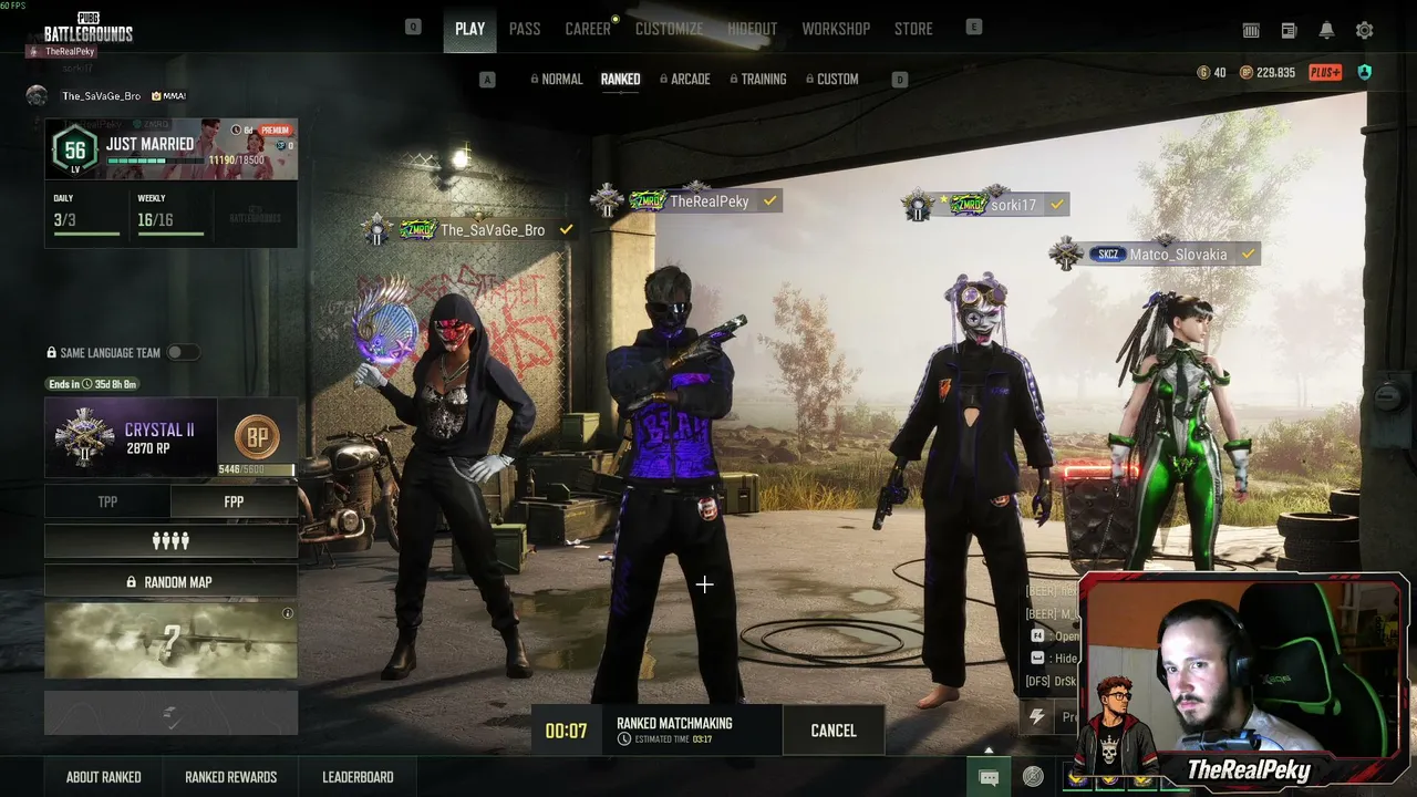 RANKED chill | W: friends | PUBG CZ/SK