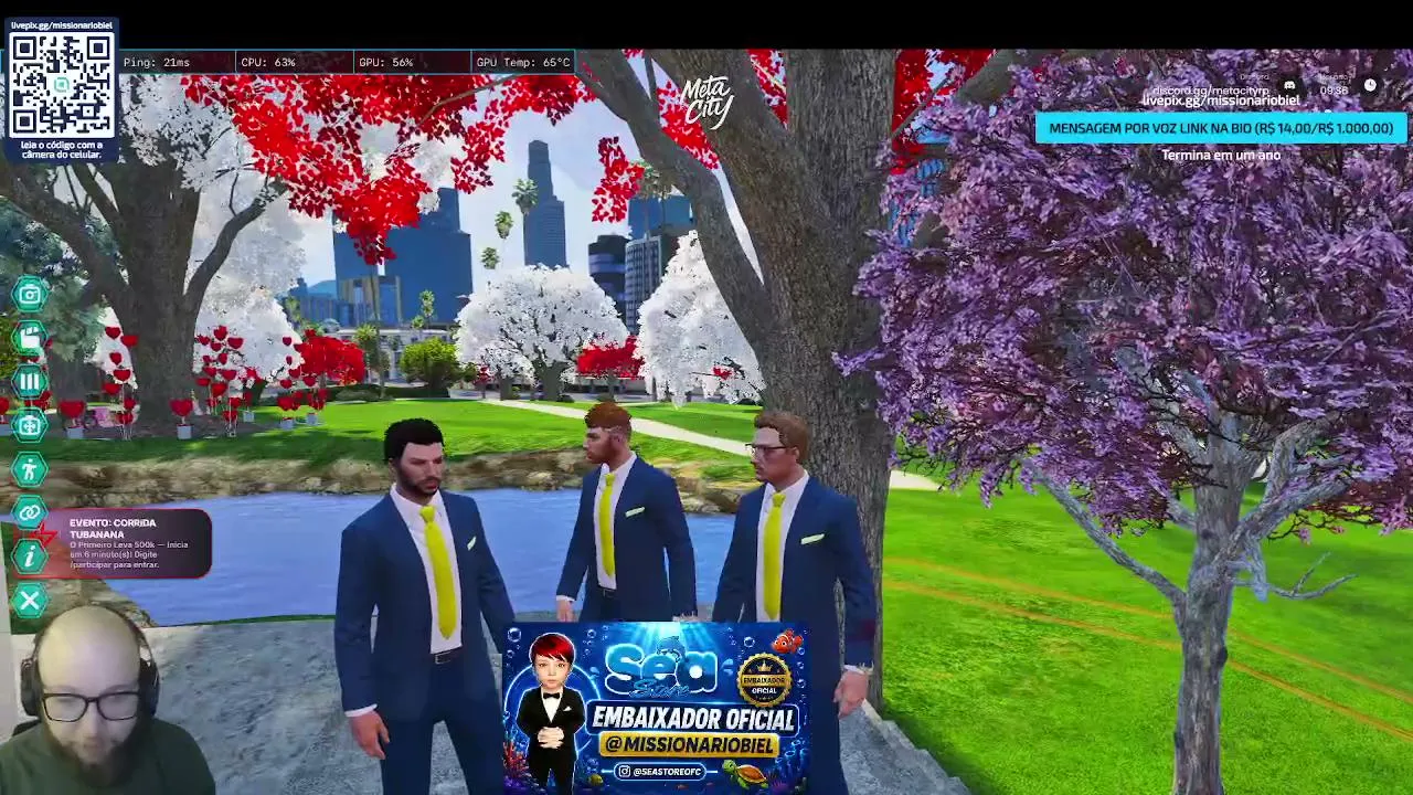 [ META CITY  RP]CULTO DE GRATIDÃO MISSIONARIOBIEL- [Pastor do GTA]