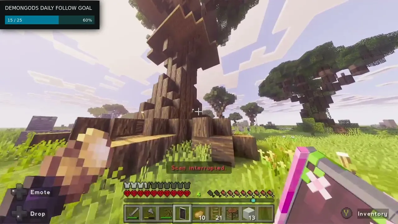 hardcore minecraft w/ parasite infestation. FOLLOW & SUB!!!!!