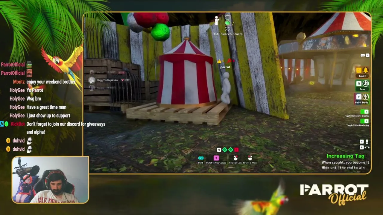 playing some meccha chamelon with frens!