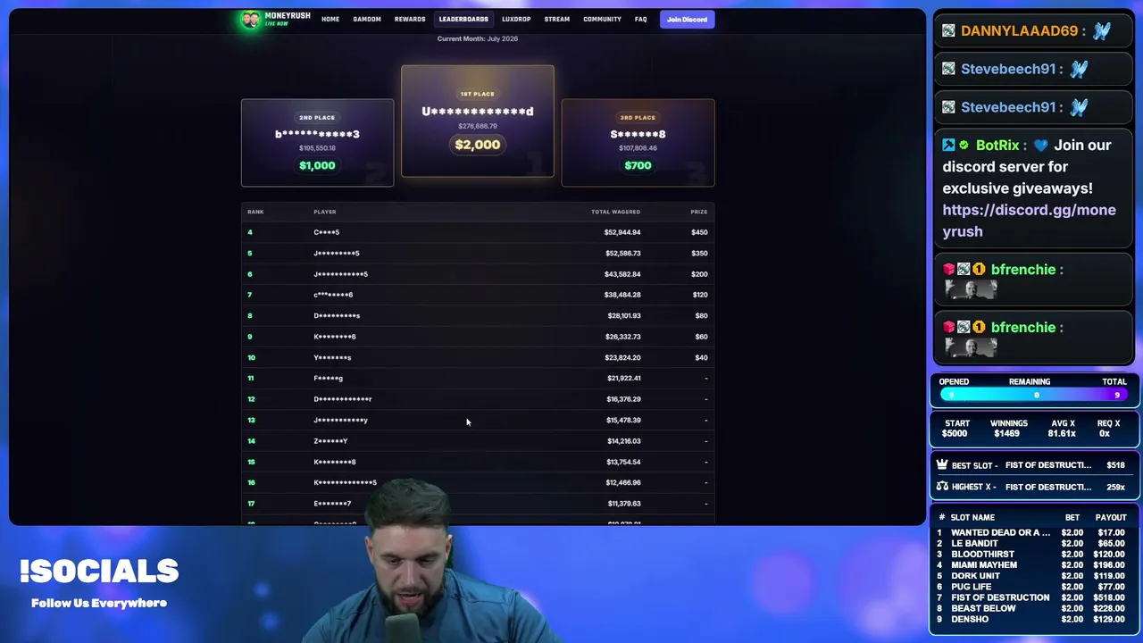 SUPERS ONLY HUNT?! | $5000 LEADERBOARD! |  !gamdom !lux !discord