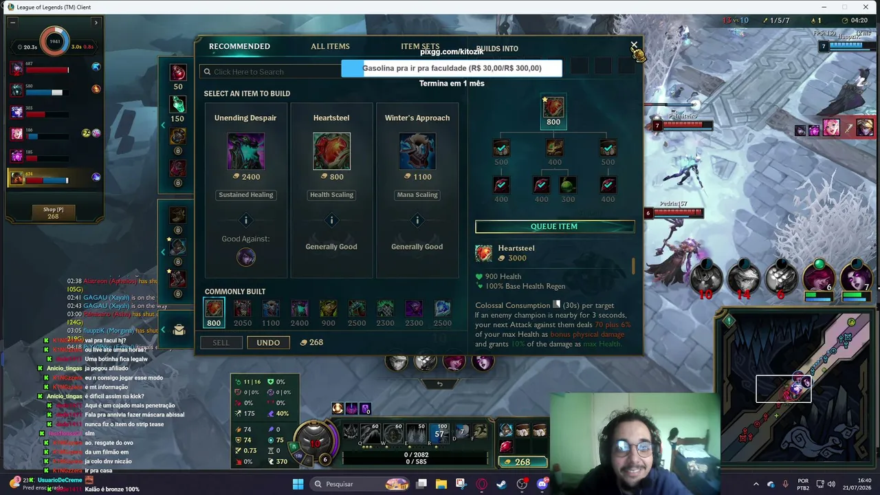 LOLzin e CS cerebral, mira criminosa - Nihao Mode, live sucateada - !loja