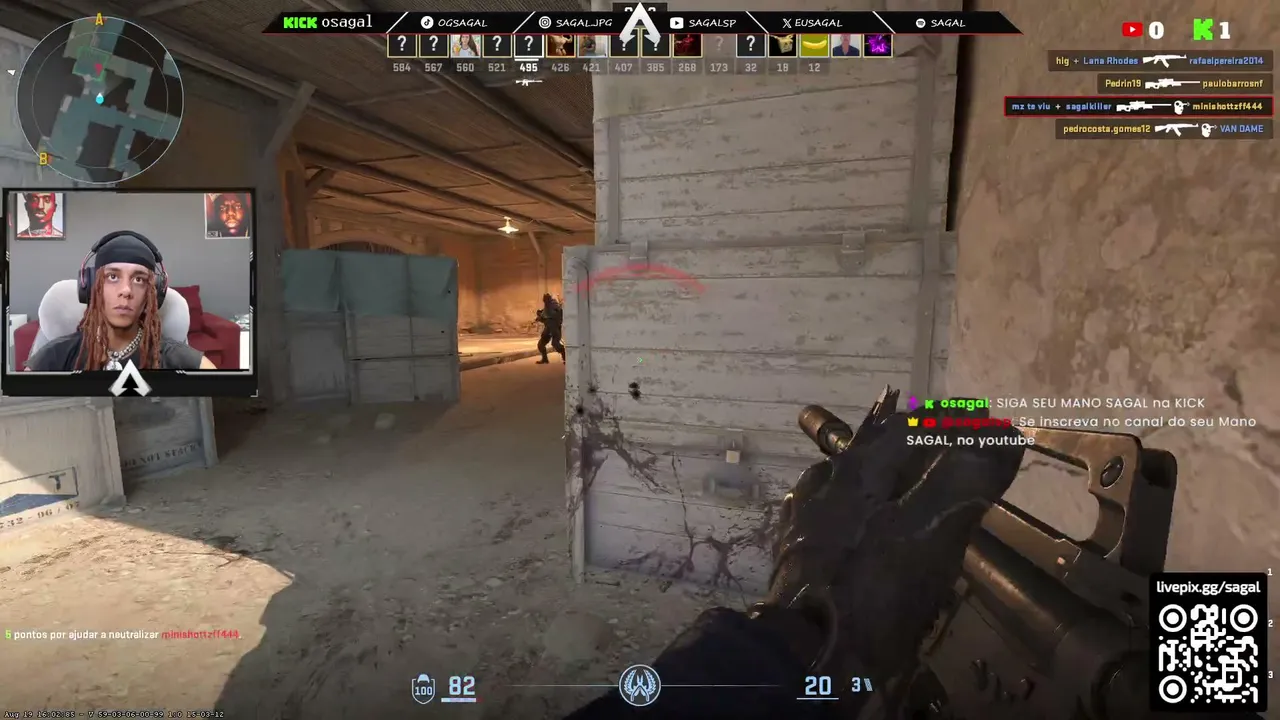 🛑 LIVE JOGANDO CS 2 { SIGA SEU MANO SAGAL } - ACREDITA