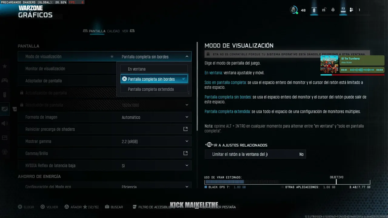 Su WARZONE , MI WARZONE ??