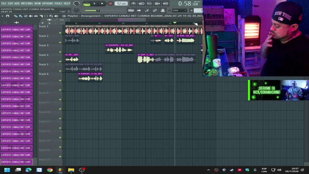 PRODUCCION EN VIVO + SESSION EN VIVO