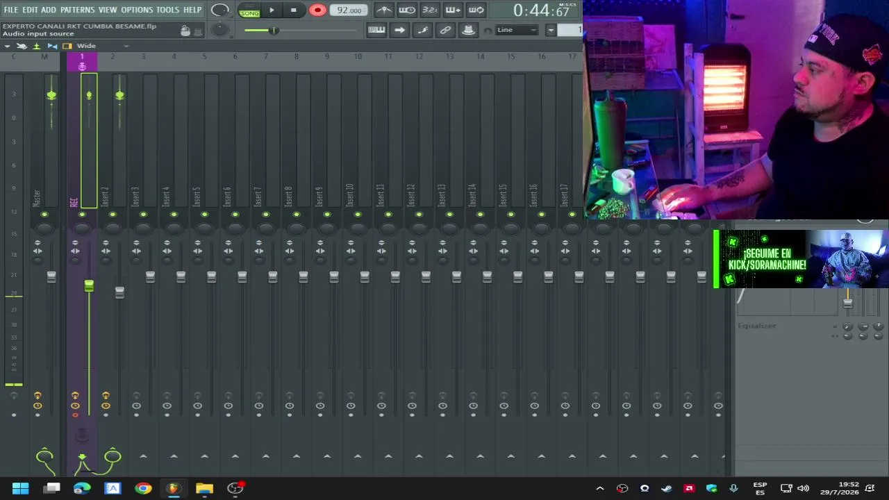 PRODUCCION EN VIVO + SESSION EN VIVO