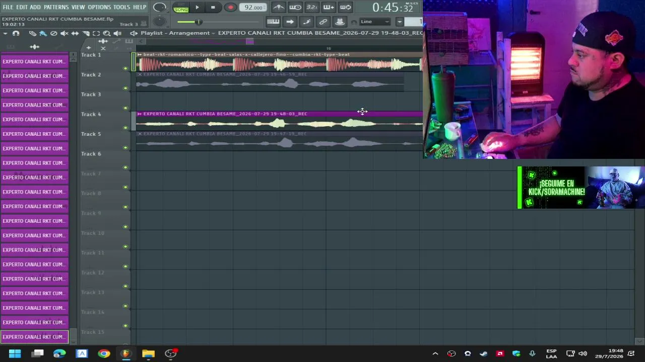 PRODUCCION EN VIVO + SESSION EN VIVO
