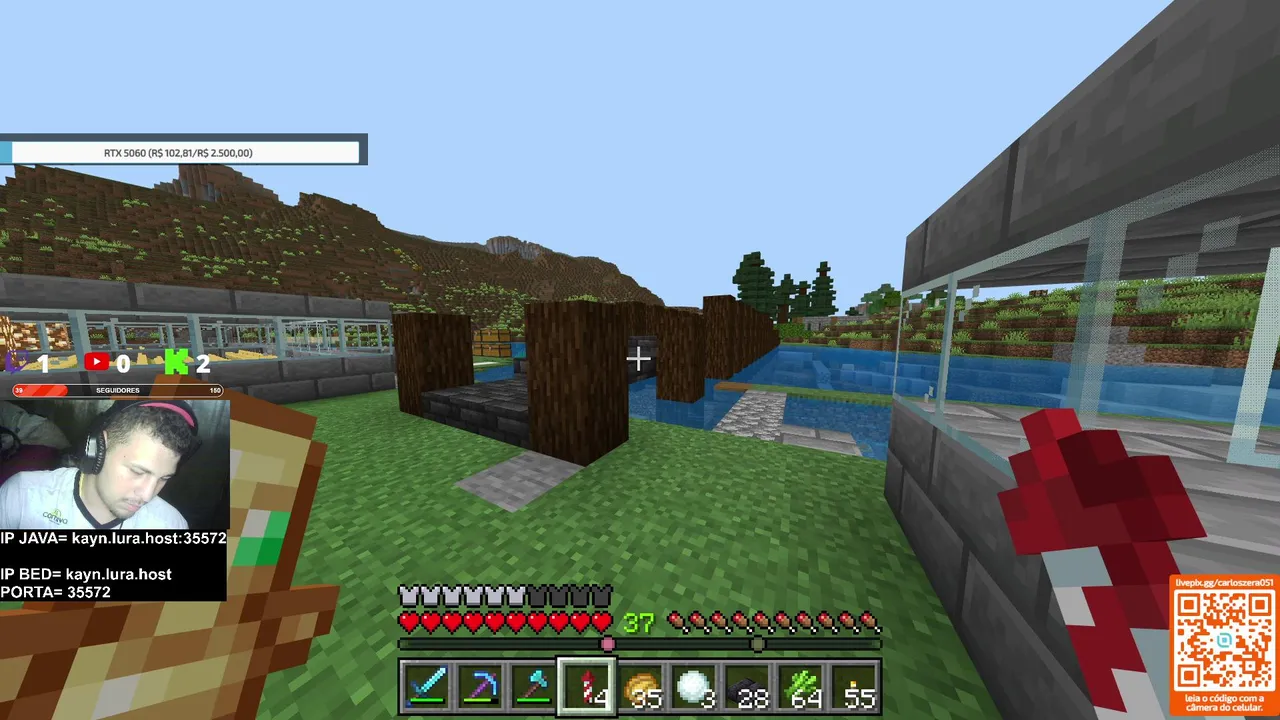 MINECRAFT AO VIVO! COM OS SEGUIDORES...