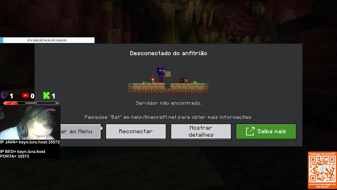 MINECRAFT AO VIVO! COM OS SEGUIDORES...