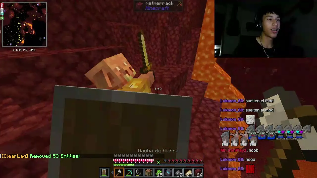 probando el server de Exalinks99 de minecraft