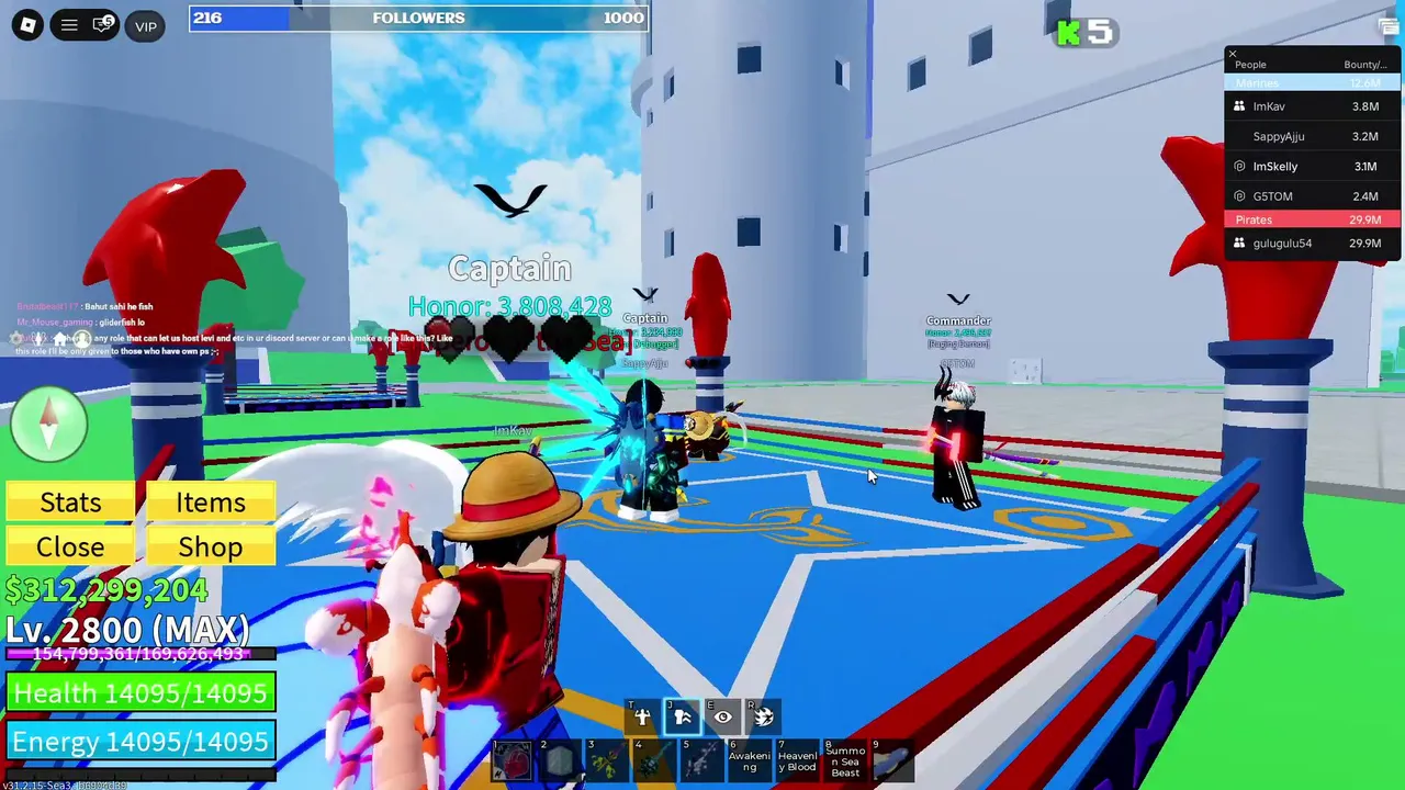 Levi Hunt in Blox fruits! || Bloxfruits || Road to 1k