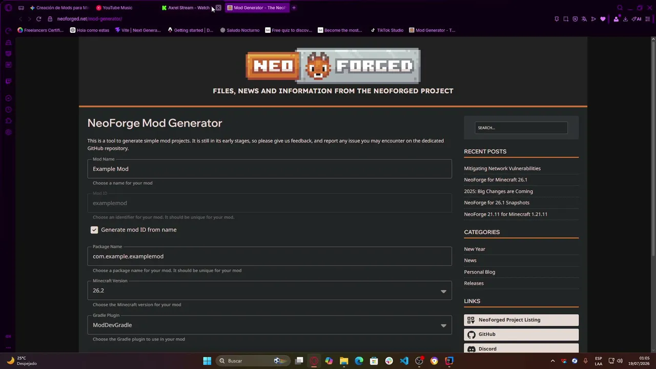 Creando "MODS" Para mi Server personalizado