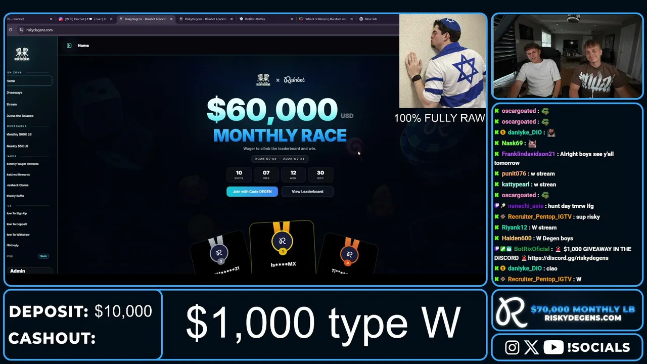 MESSI LOST🏆$1,000 GIVEAWAY🏆 $10,000 FULLY RAW🏆NEW $75,000 MONTHLY LB🏆 | !RAINBET !LB !DISCORD !SOCIALS