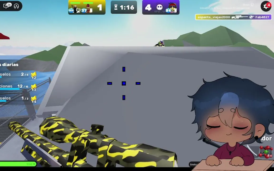 Jugando roblox!!