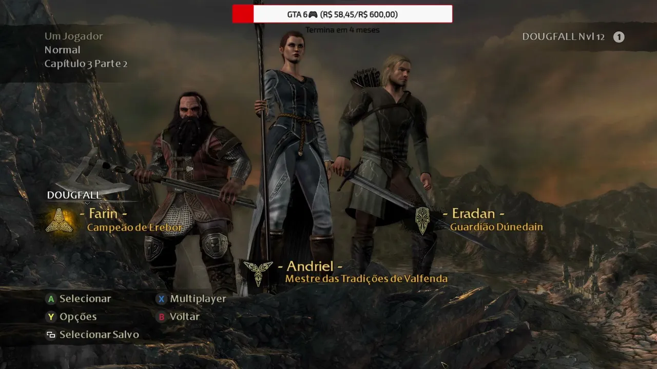 Jogo ''Novo'' The Lord of the Rings: War in the North