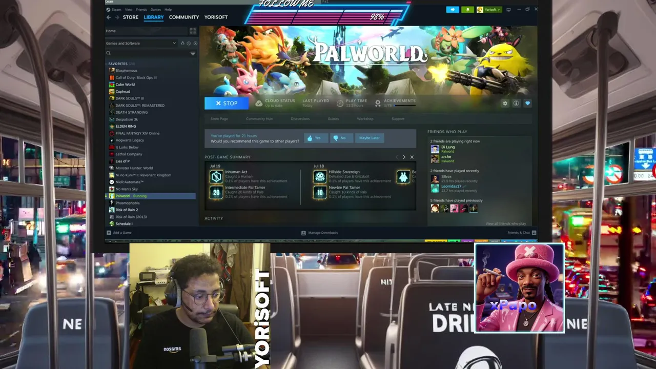 NOOB PLAYS PALWORLD FOR THE FIRST TIME | BIG CHILL | TALKING W. CHAT | GAMING | PRACTICE | CODING | STUDYING