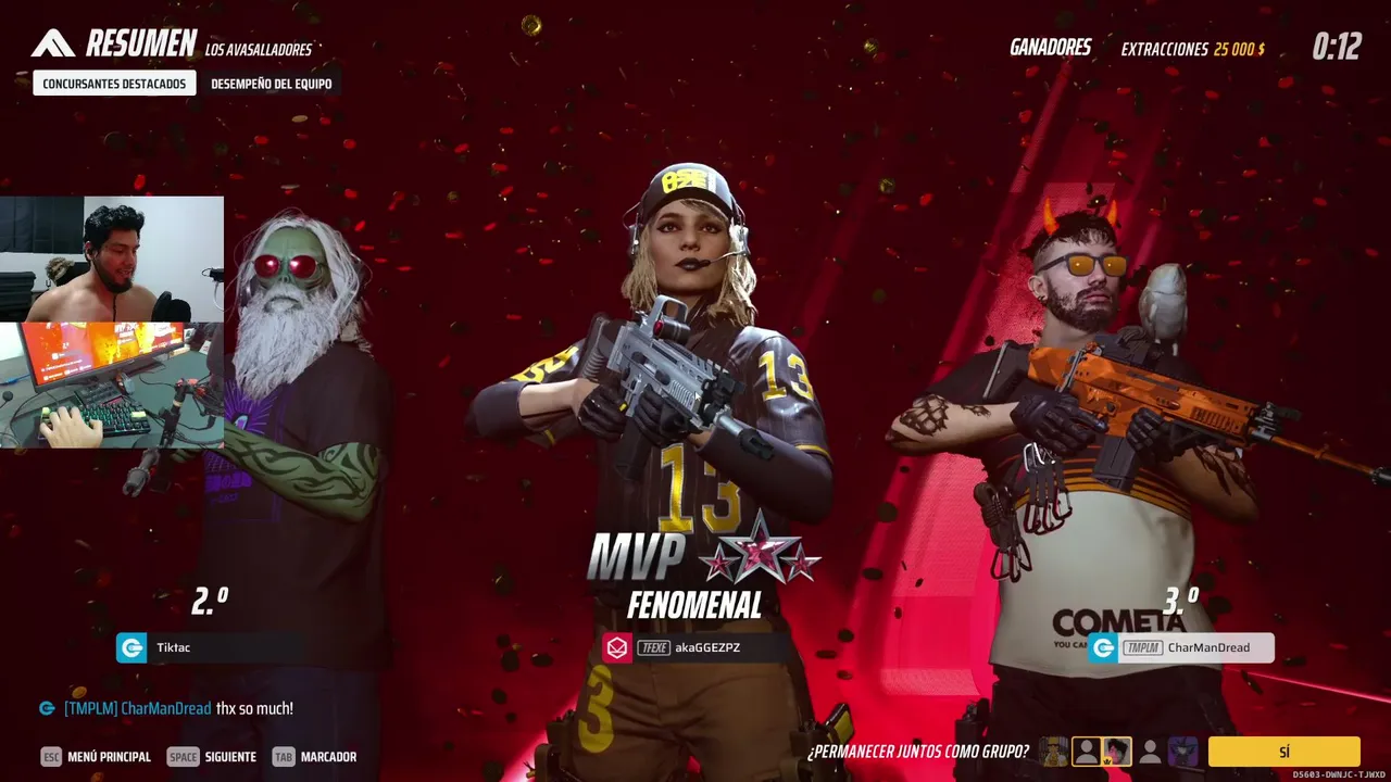 Stream vespertino de THE FINALS! | CharManDread#2540 B)