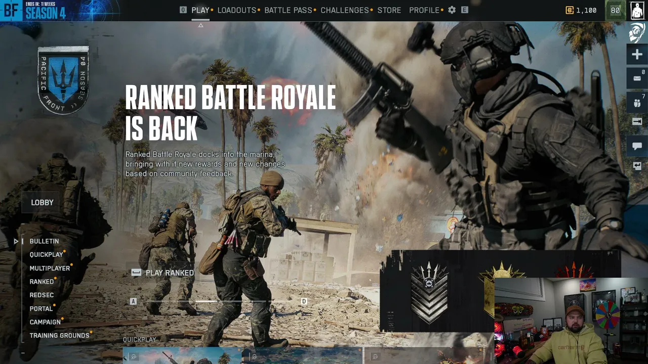RAINBET STREAMER Runs Battlefield with community