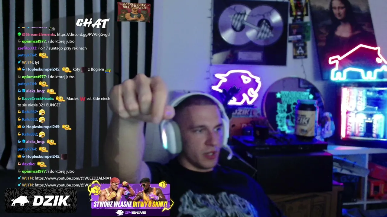 🥭WAKACJE LAMPA AFERY DYMY HERE🥭🟣 !g4 KOD WLODAR🟣 !dzik !logitech [+18]