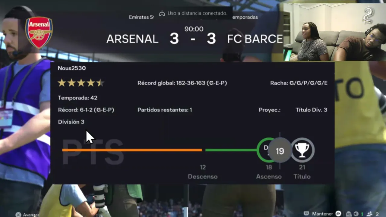 Atteindre la Division 1 en mode Saisons