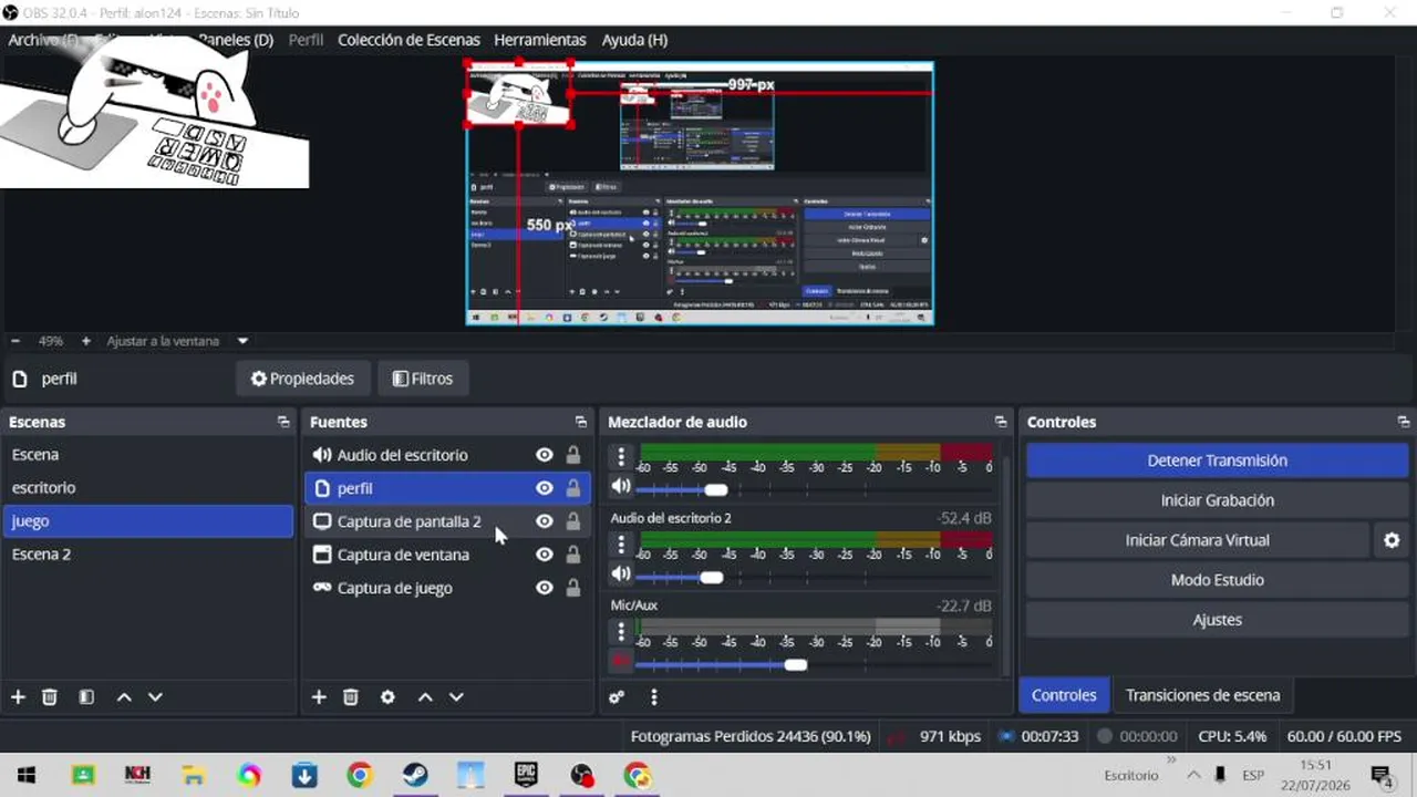 jugando fnaf y cuphead (en un rato prendo audio)