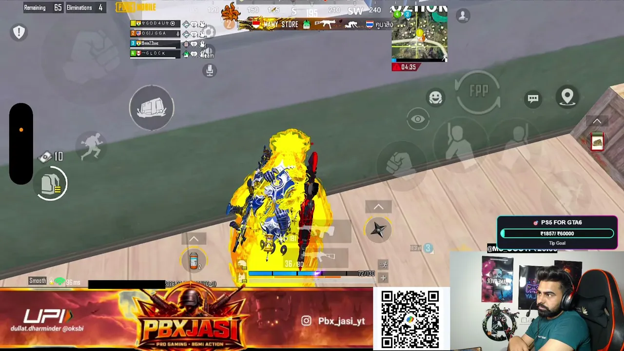 TOP 5  KAB HOGA ? RANKPUSH DAY 21 PBXJASI  #live #bgmi #rankpush