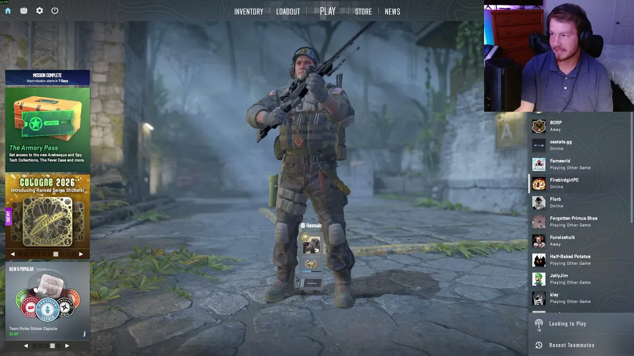 My first stream. Starting off strong with CS2. Come say hi! ^_^