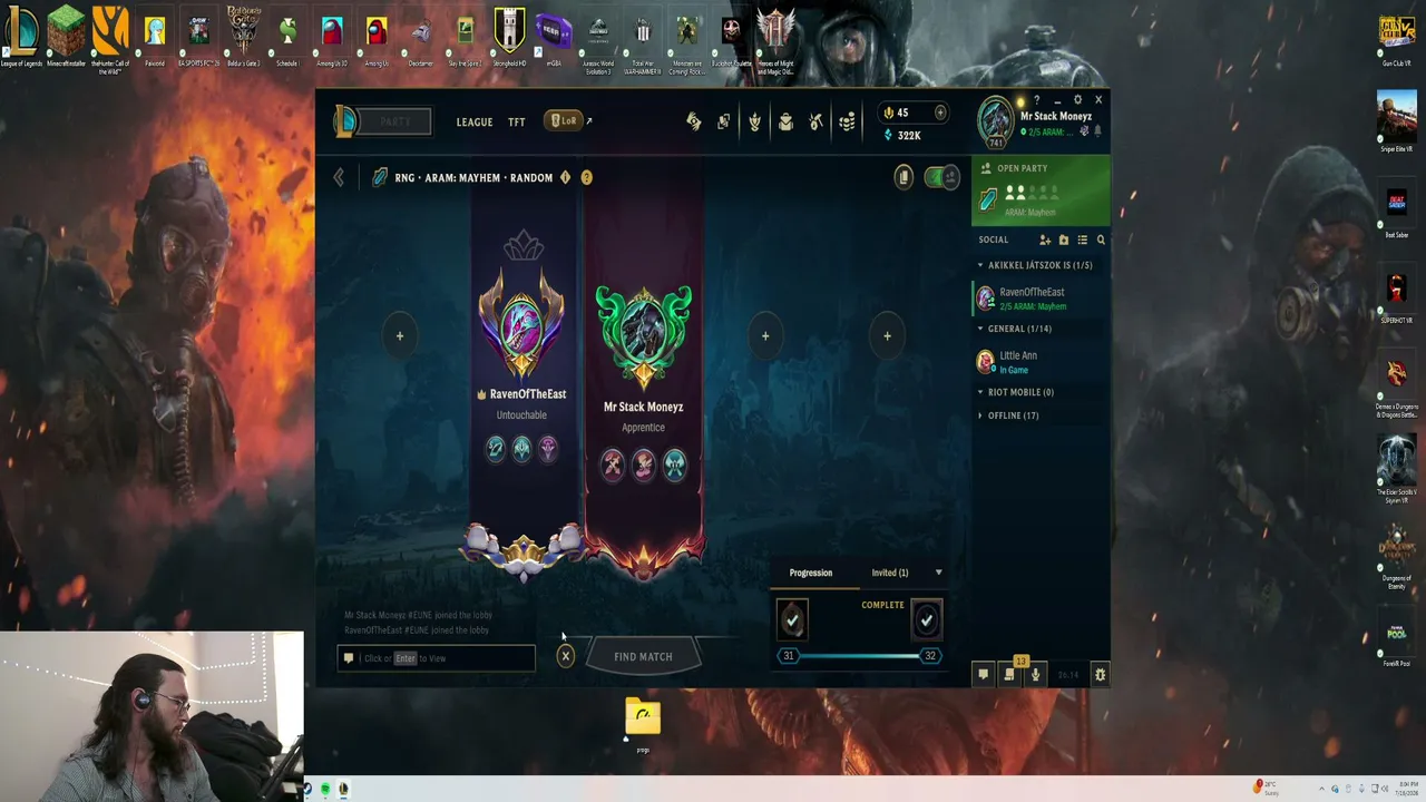 191 cm Viking vs league toxicity 
Prep for the late year Quest.  Day82