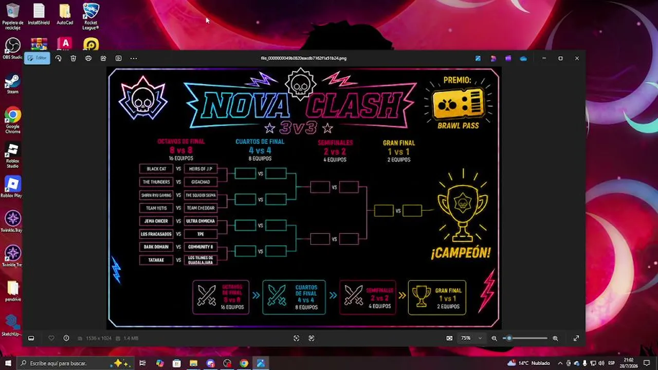 Análisis de Nova Clash (Face de grupos)