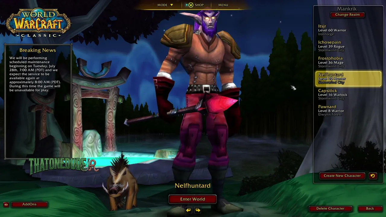 My Guilty Confession... Wow Classic Hardcore. I LOVE WoW