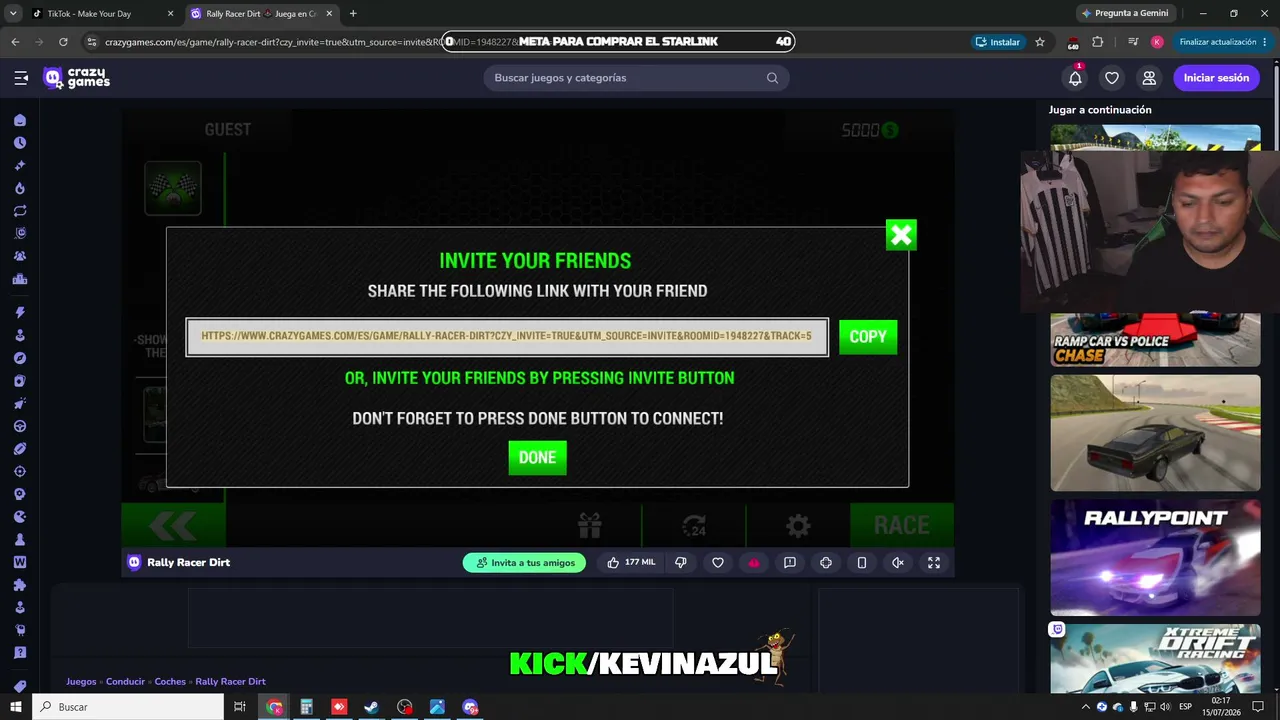 EVENTO DE  KICK , GO PUBG TODA LA NOCHE