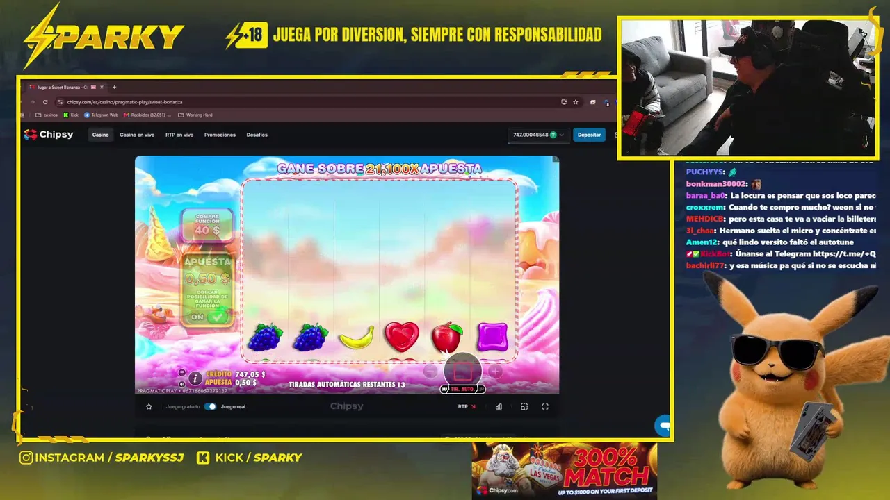 Sloteando picado en !chipsy padrees