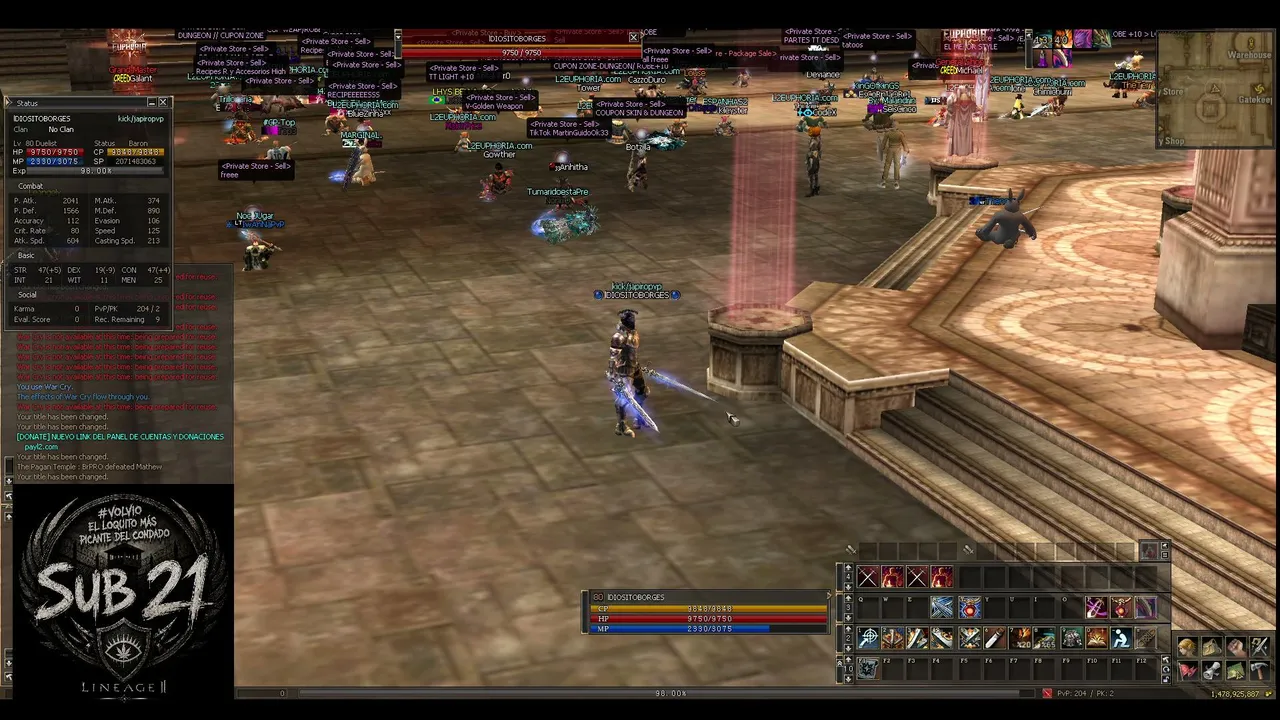 L2frenzy.net crafteando un poco a ver que sale
