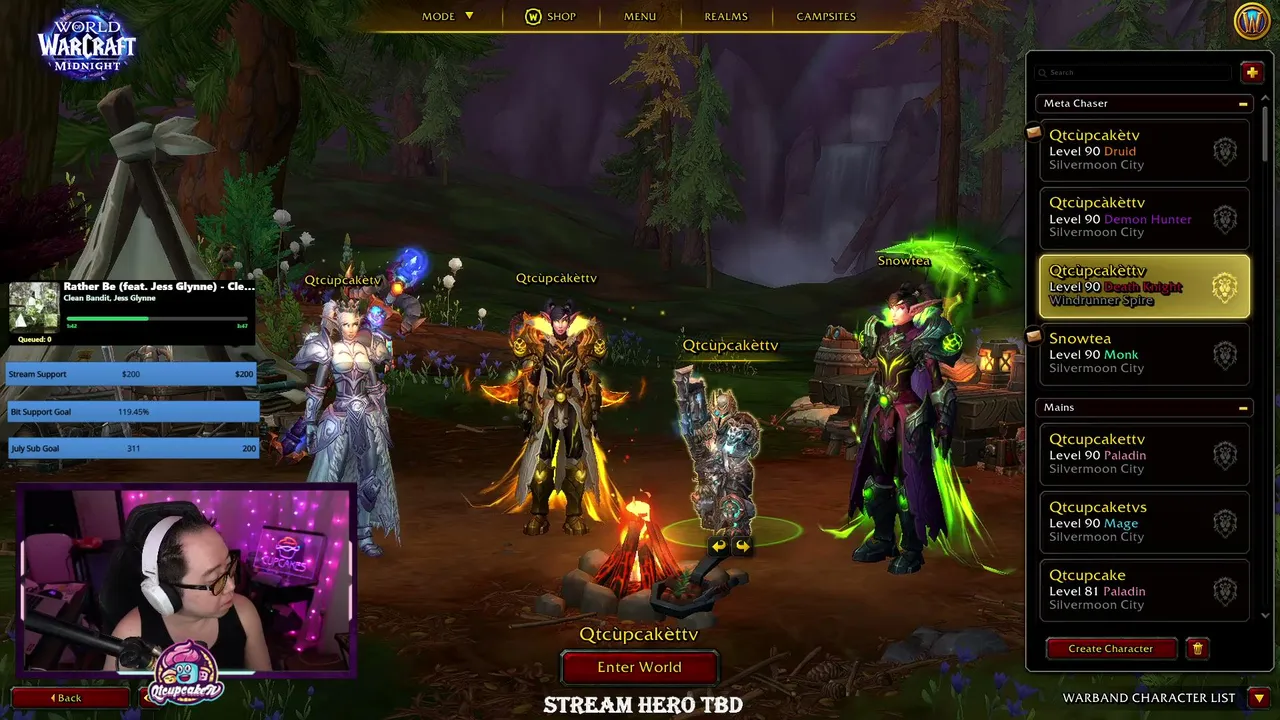 World of Warcraft Gaming 💖 Multi-Streaming Purple 💖