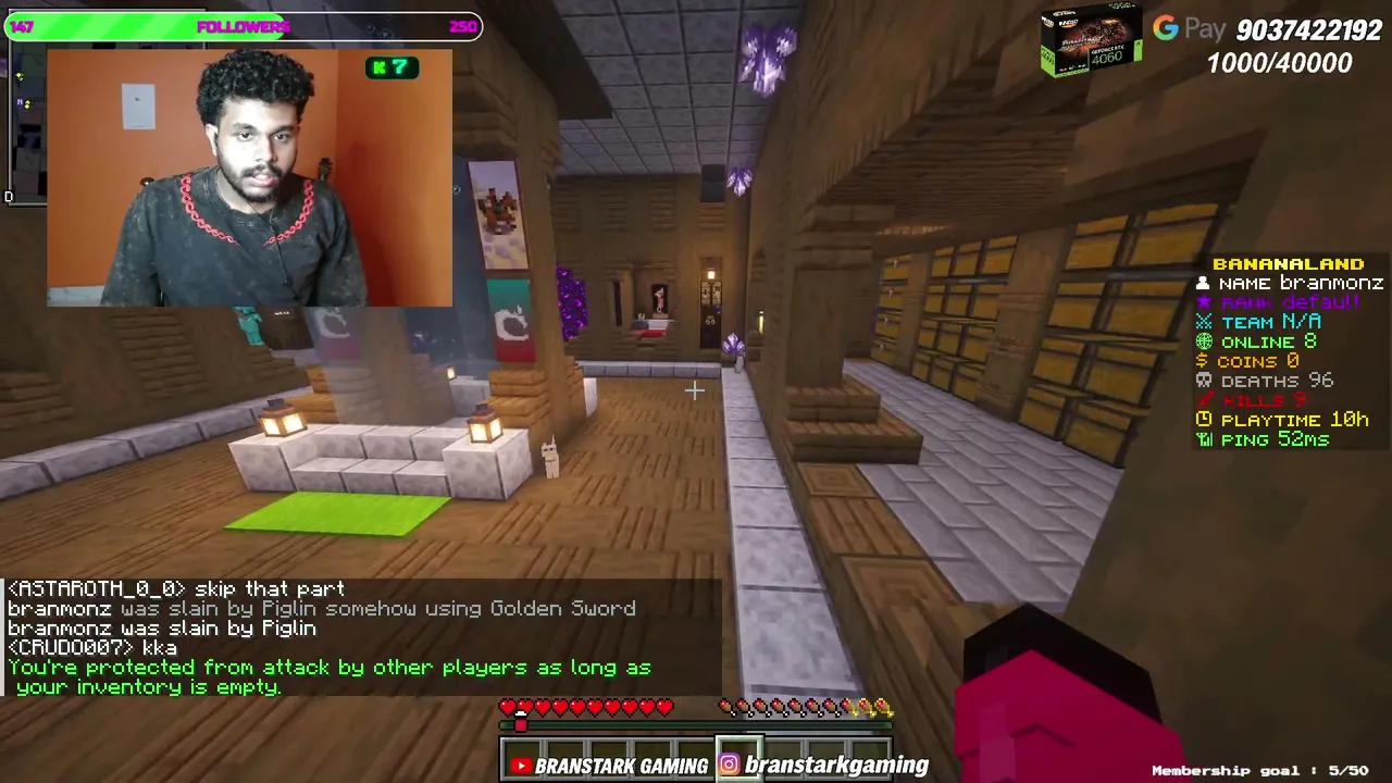 😱 24 HOURS ON A MINECRAFT SERVER LIVE | Can I Survive? Malayalam 🔥