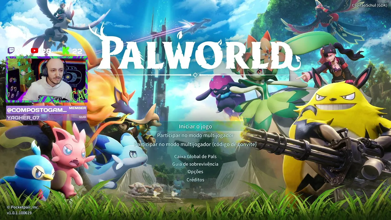 Continuando com mais de 100 Horas de Jogo Já! #palworld