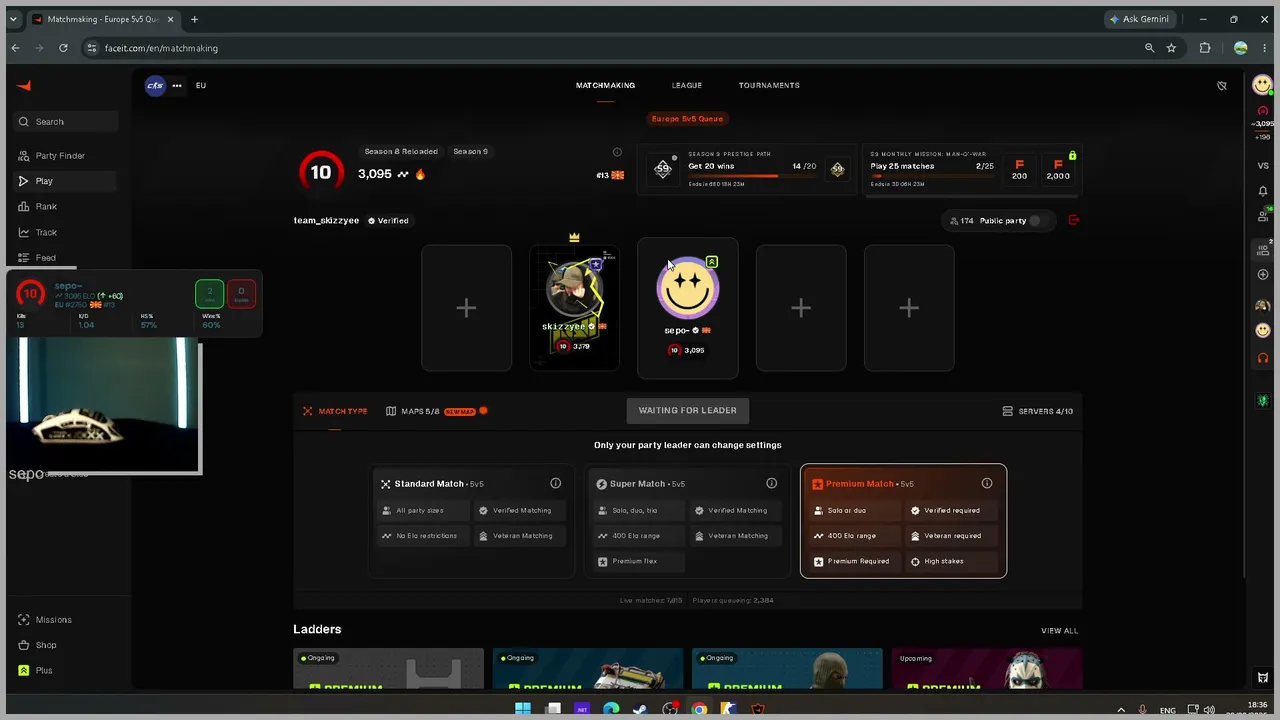 ⚡FRIDAY VIBES | 3K FACEIT ELO | ROAD TO CHALLENGER 👀