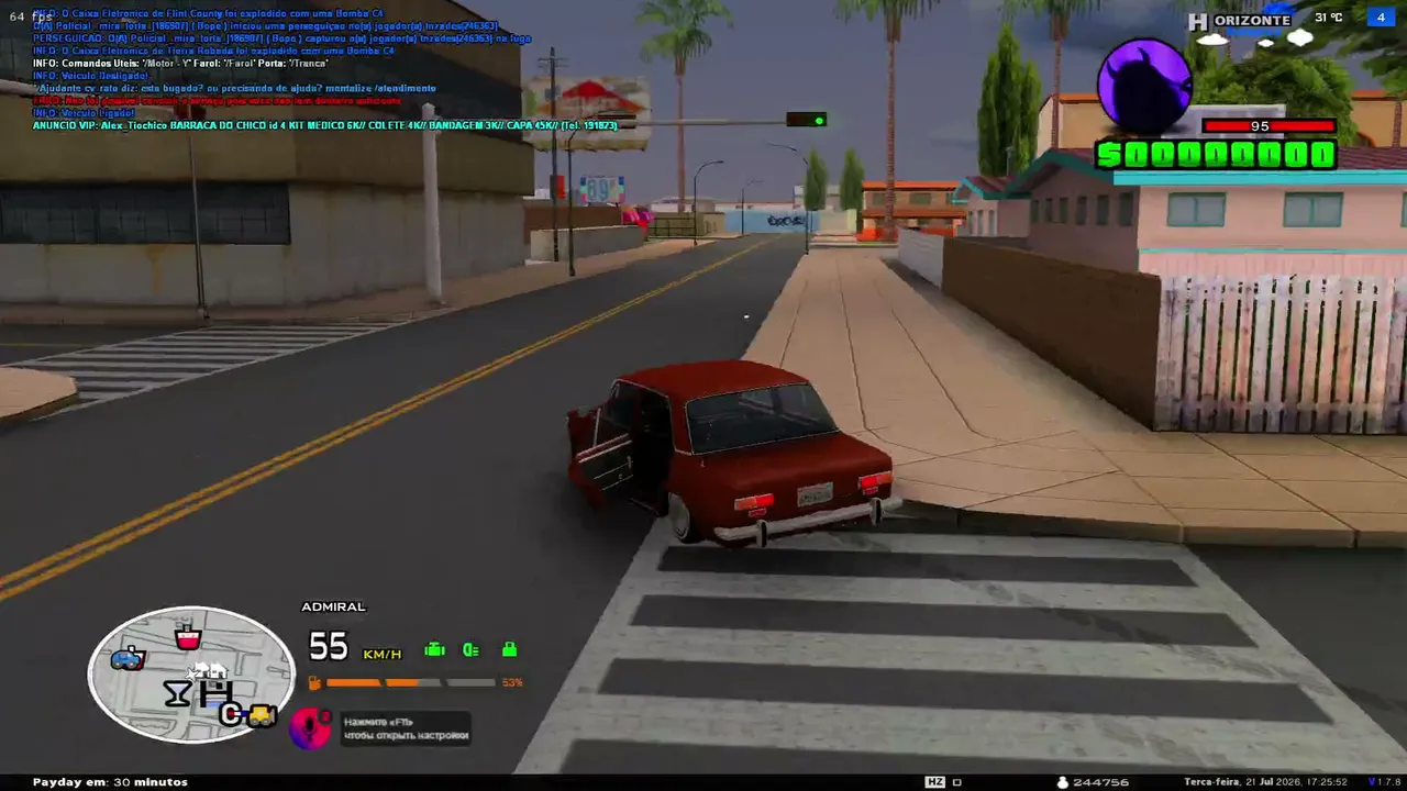 Jogando SAMP RP