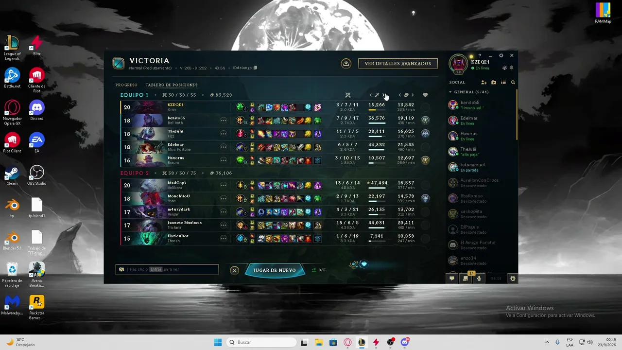 Manqueando un poco en todo...
Probando un poco el lol...