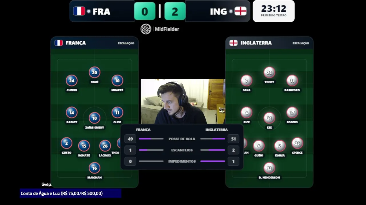 FRANÇA X INGLATERRA