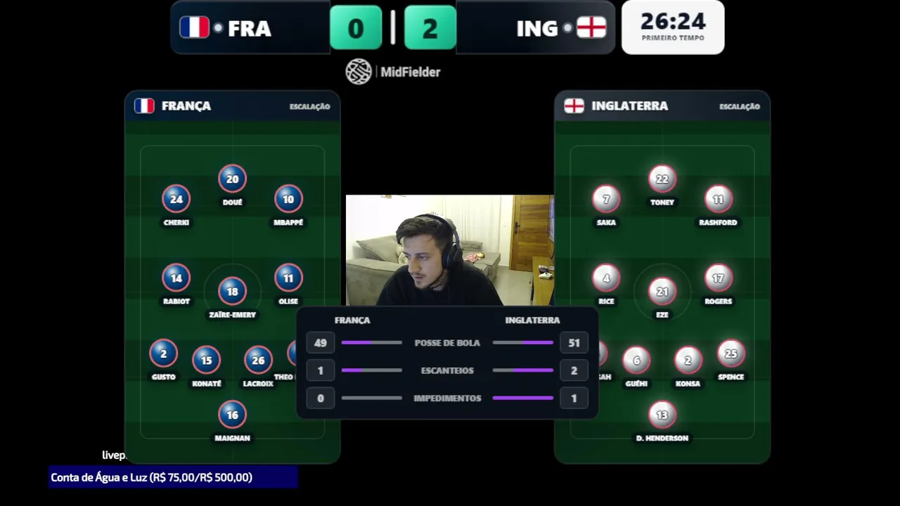 FRANÇA X INGLATERRA