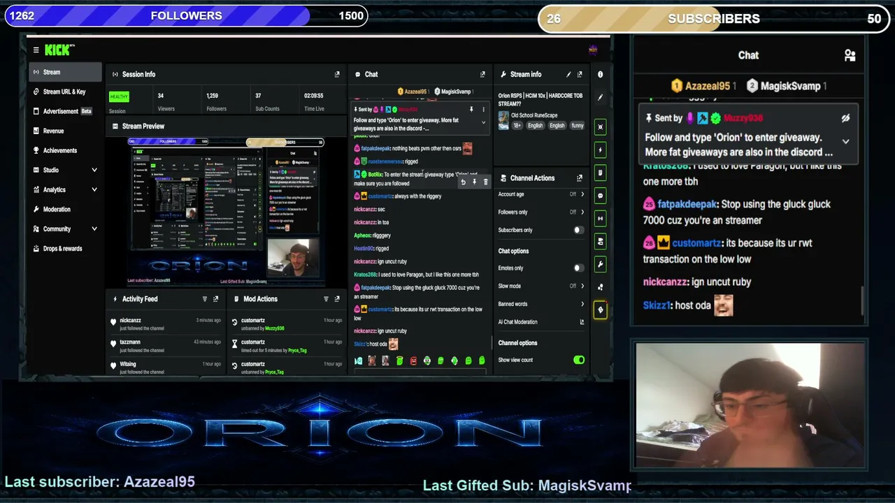 Orion RSPS | HCIM 10x | HARDCORE TOB STREAM??