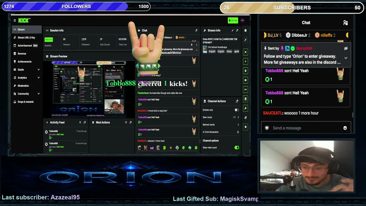 Orion RSPS | HCIM 10x | HARDCORE TOB STREAM??