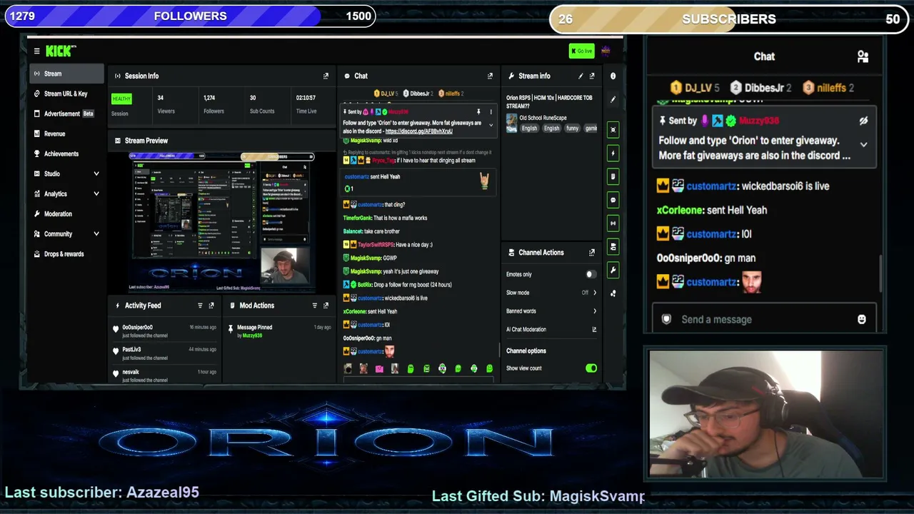 Orion RSPS | HCIM 10x | HARDCORE TOB STREAM??
