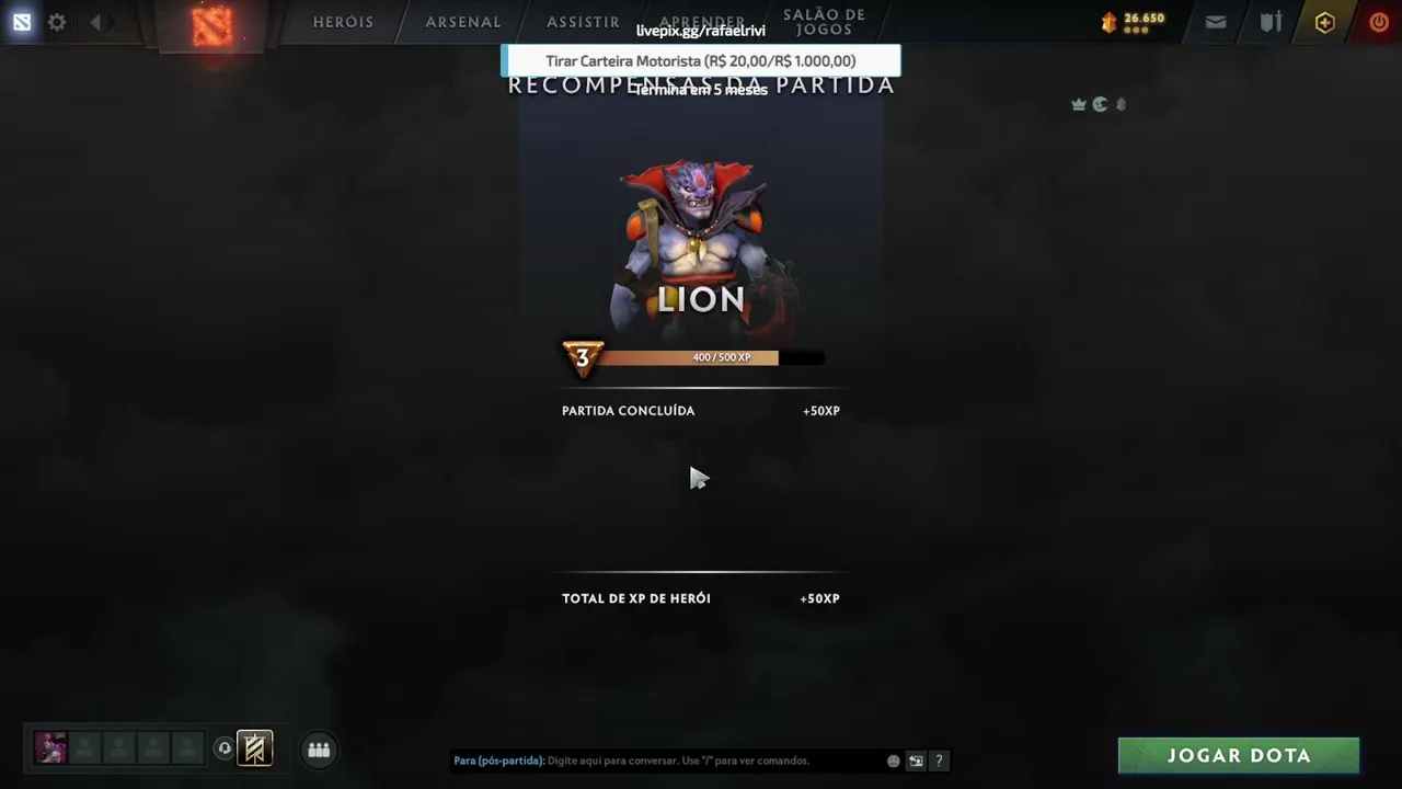Dotinha jogando de hc