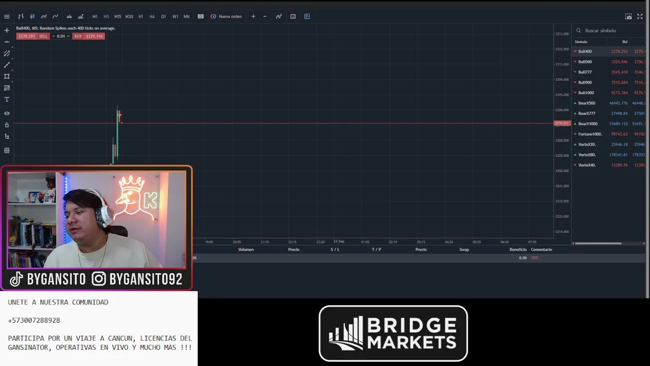 Analizando en vivo  #BridgeMarkets
