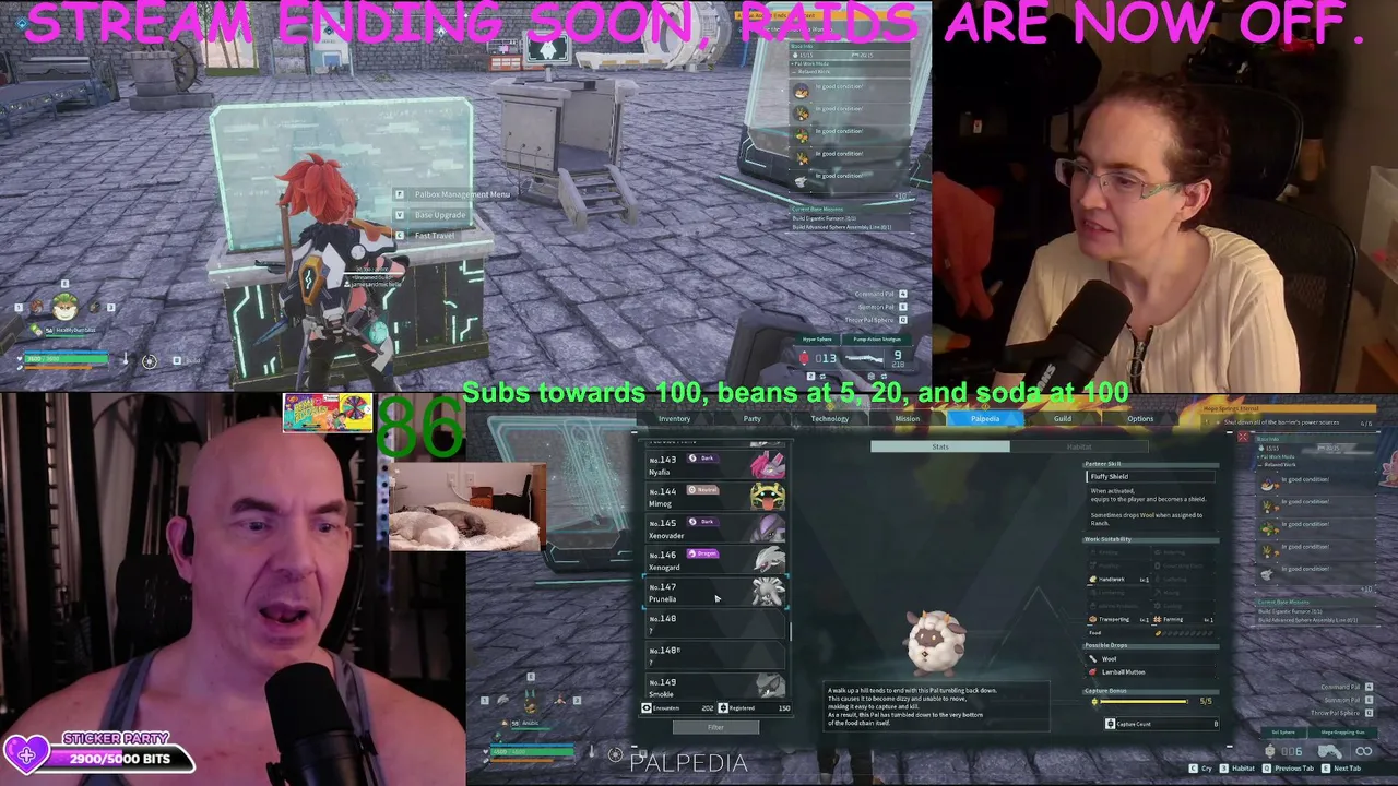 Palworld! First-Time Splitscreen Adventure with a Married Canadian Couple SHORT NIGHT