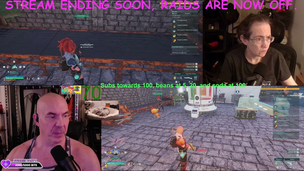 Palworld! First-Time Splitscreen Adventure with a Married Canadian Couple Short night