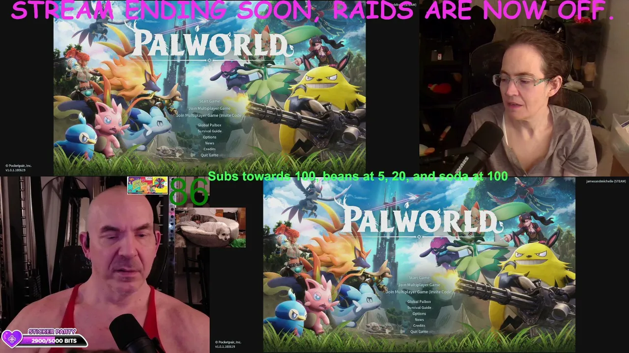Palworld! First-Time Splitscreen Adventure with a Married Canadian Couple LONG WEEKEND